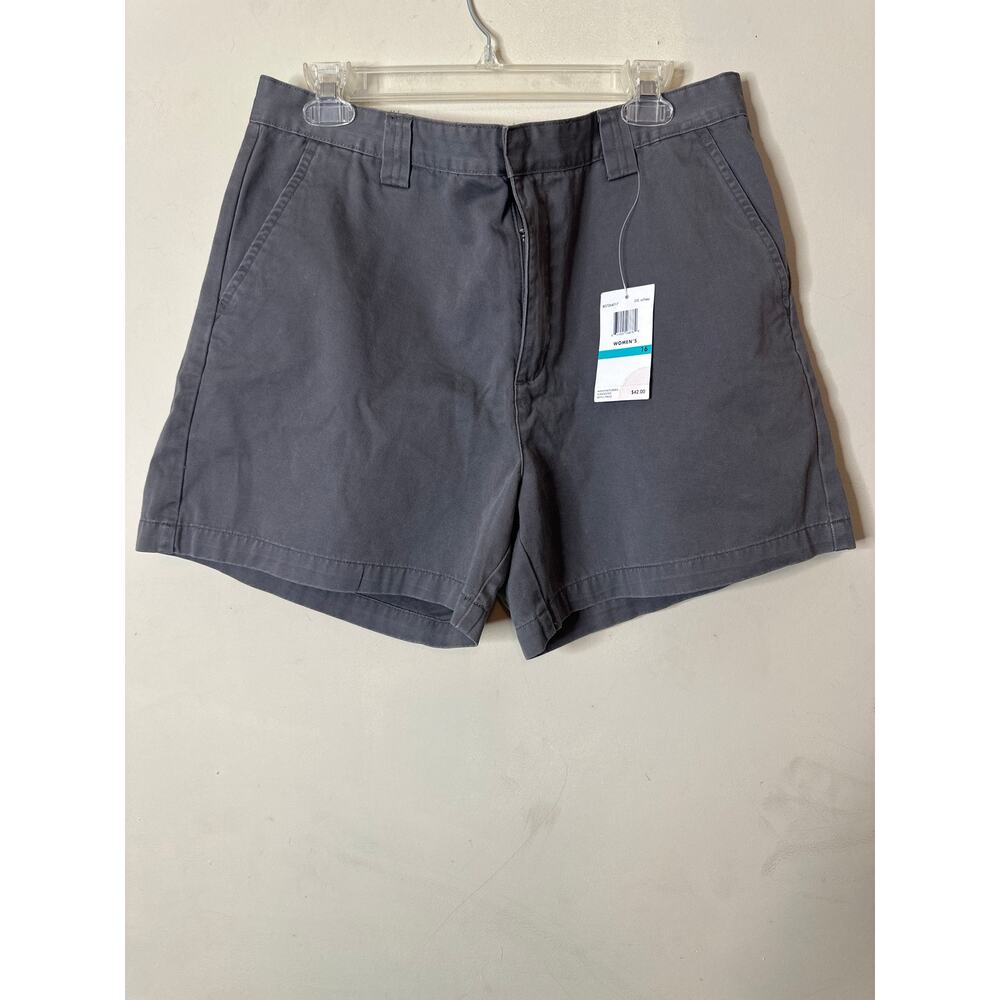 CALVIN KLEIN Womens Size 16 Regiment Twill Short Khaki Oyster Cotton A